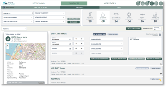 Suivi des dossiers clients MyFactory